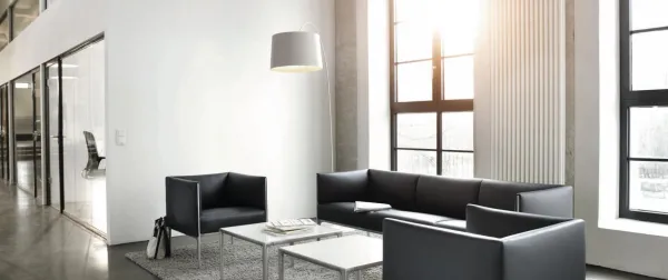 Wilkhahn-Sofa aus dem Programm Asienta in Schwarz