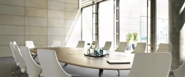 Wilkhahn-Tisch aus dem Programm Graph in einem Konferenzraum