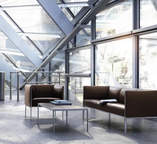 Wilkhahn-Sofa aus dem Programm Asienta in Braun