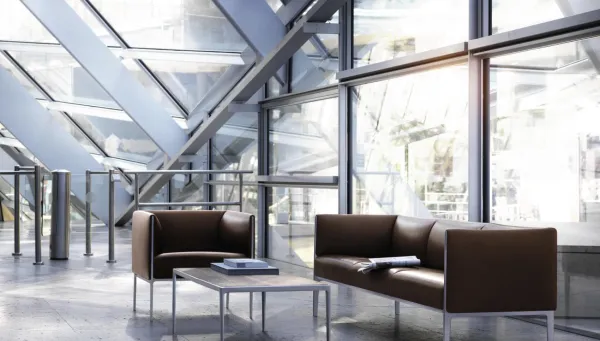 Wilkhahn-Sofa aus dem Programm Asienta in Braun