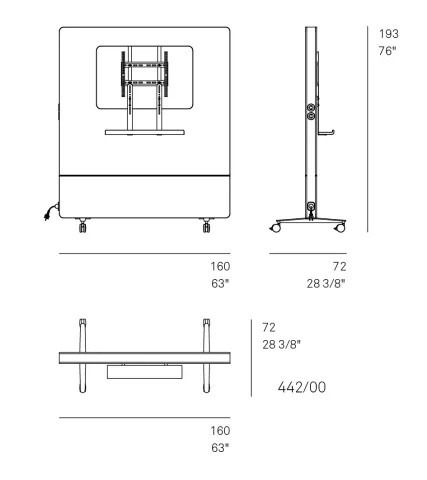 Wilkhahn Media Wall Dimensions