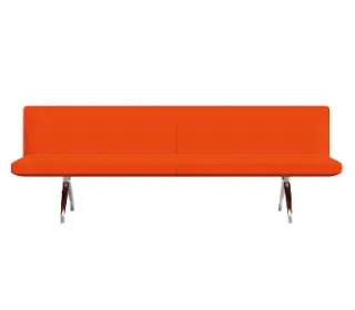 Wilkhahn Insit Polsterbank rot