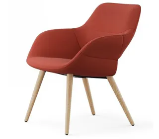 Wilkhahn Occo Lounge Holz rot